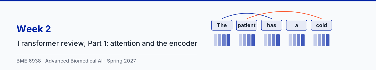 Week 2: Transformer review, Part 1: attention and the encoder